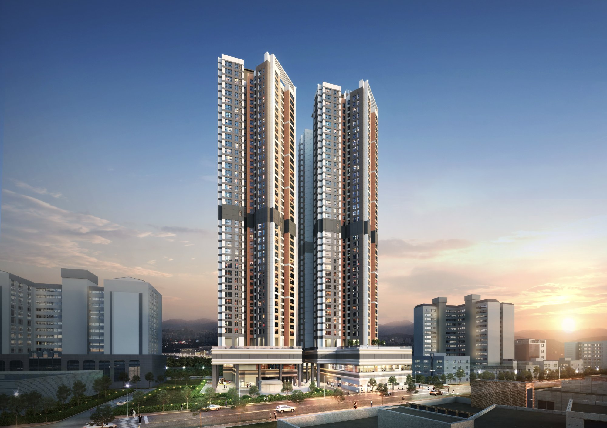 문산역 벽산블루밍 파르페온 조감도